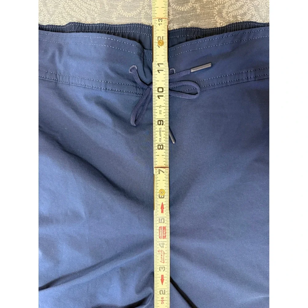 Lands End Sport Navy Blue Board Shorts Swim Trunks Plus Size 16W Pockets Lined